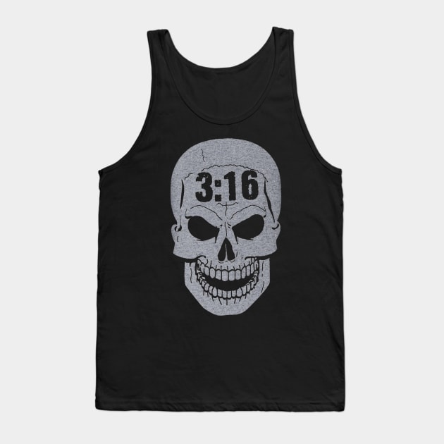 Stone Cold Steve Austin 316 Texas Skull Tank Top by Holman